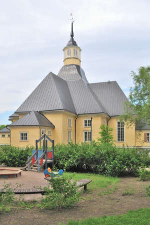 Beautiful church in Lappeenrantaの写真素材