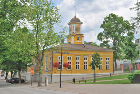 Finland. Beautiful architecture of Lappeenranta in a cloudy summer dayの写真素材