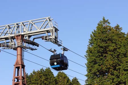 Hakone Ropeway in one of the stations.