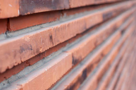 a brick wall with selective focus, texture, background