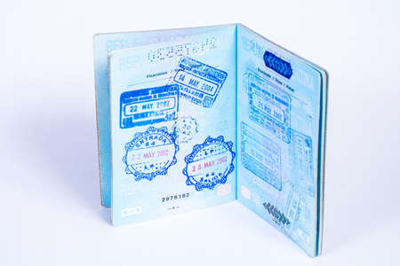 Passport stampsのeditorial素材