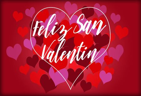 Happy Valentines lettering design. Happy Valentine's Dayの写真素材
