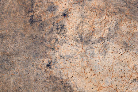 Photography of metal surface texture with rust and abstract. Iron surface, metal with scratches. Blue and gold color. Grunge Style.の写真素材