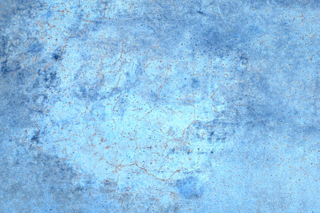 Photography of metal surface texture with rust and abstract. Iron surface, metal with scratches. Blue and gold color. Grunge Style.の写真素材