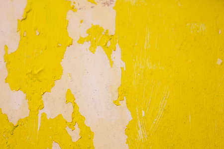Photograph of a painted surface with a paint stain. Texture and wallpaper. painted wall, painted wallの写真素材