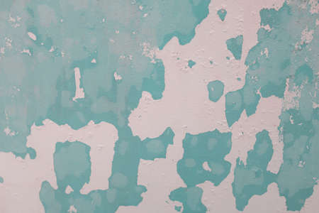 Photograph of a painted surface with a paint stain. Texture and wallpaper. painted wall, painted wallの写真素材