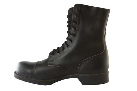 right army leather bootの写真素材