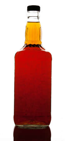 one isolted whisky bottleの写真素材
