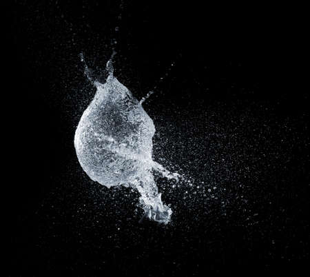 a big water balloon  bomb splash explosionの写真素材