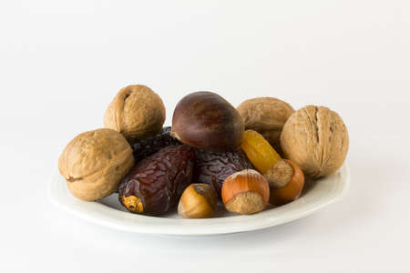 dried fruits - date,prunes,dried apricots,nutsの写真素材