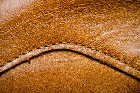 Closeup of a seamless black leather textureの写真素材