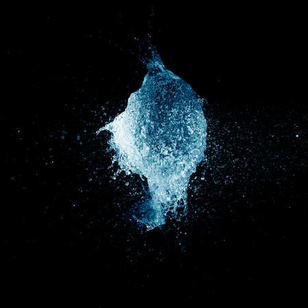 a big water balloon bomb splash explosionの写真素材