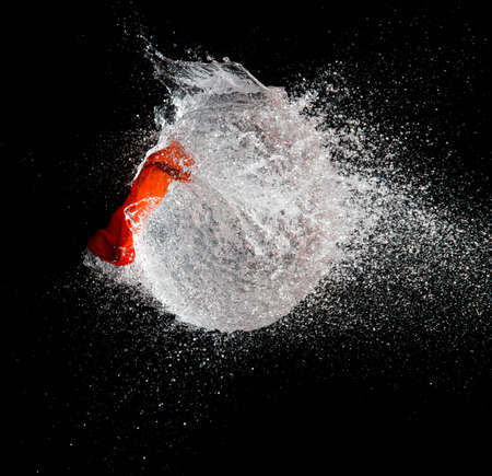 a big water balloon bomb splash explosionの写真素材