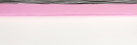 White blank paper with space for text. Mockup. Pink crayon element. Minimal geometrical compositionの写真素材