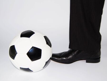 kick the ballの写真素材