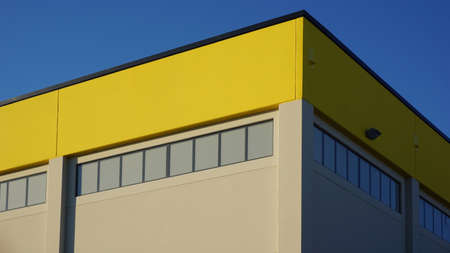 close-up facade of industrial buildingのeditorial素材