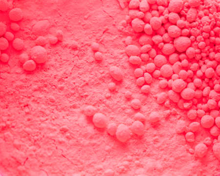 Color background and texture: pink pigment.