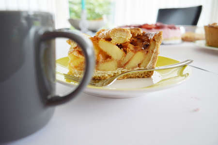 tasty apple pieの写真素材