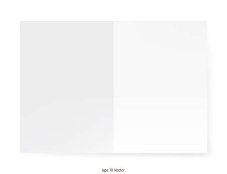 White A4 size paper sheet, Vectorのイラスト素材