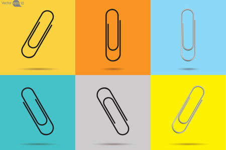Paperclips. Vectorのイラスト素材