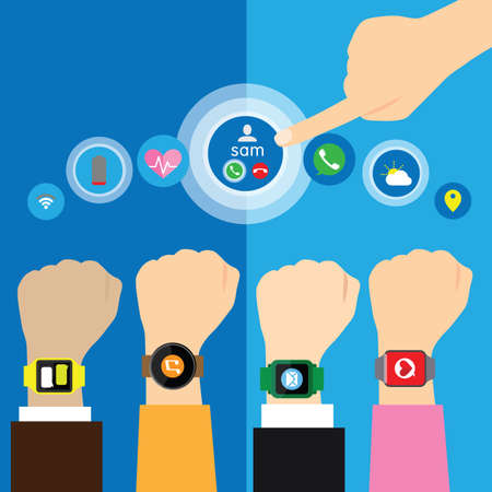 smart watchesのイラスト素材