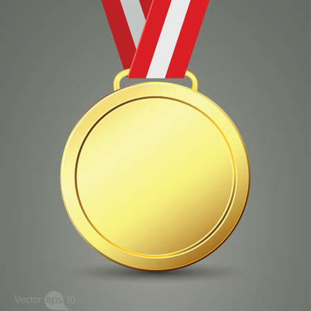 gold medalのイラスト素材