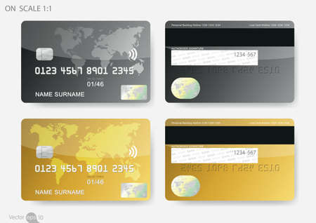 credit cardsのイラスト素材