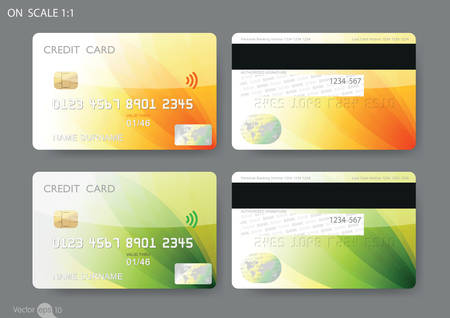 credit cardsのイラスト素材