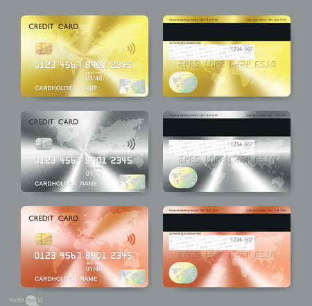 credit cardsのイラスト素材