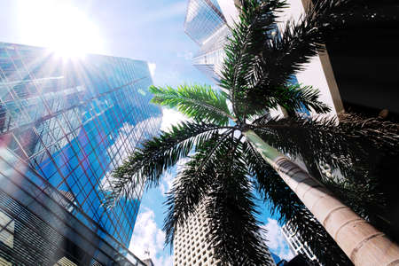 Abstract buildings backgroundの写真素材