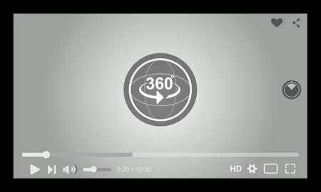 Video player, Vectorのイラスト素材