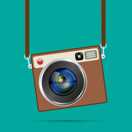 retro cameraのイラスト素材