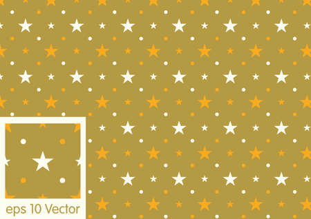Golden Star background patternsのイラスト素材