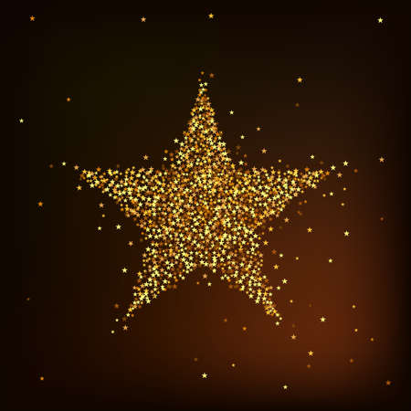 vector illustration of gold starのイラスト素材