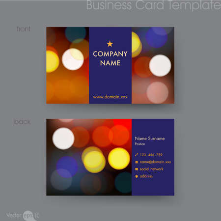 business card templateのイラスト素材