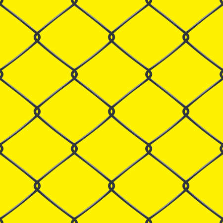 Metallic wired Fence seamless pattern. Vectorのイラスト素材