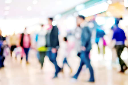 Abstract background of shopping mallの写真素材