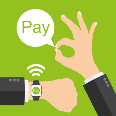 mobile paymentsのイラスト素材