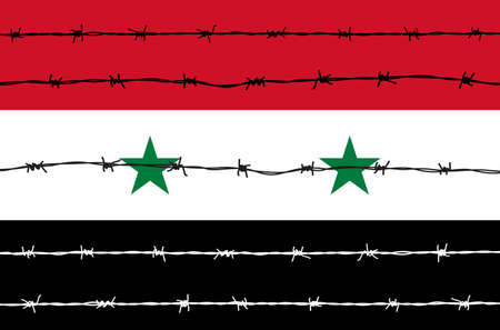 Syria flagのイラスト素材