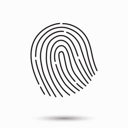 Fingerprint Scan Iconのイラスト素材