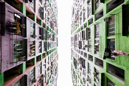 Residential buildings in Hong Kongの写真素材