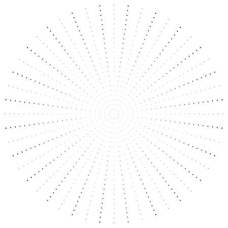 Round texture with dotted elementsのイラスト素材