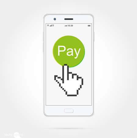 mobile paymentのイラスト素材