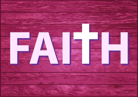 Faith letteringのイラスト素材