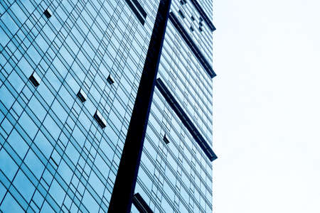 Modern architecture tone in blue toneの写真素材