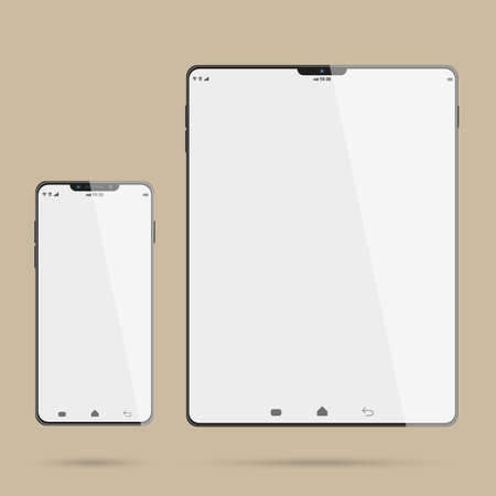 Mobile and tabletのイラスト素材