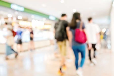 Abstract background of shopping mallの写真素材