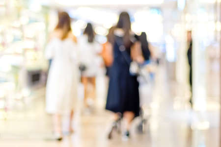 Abstract background of shopping mallの写真素材