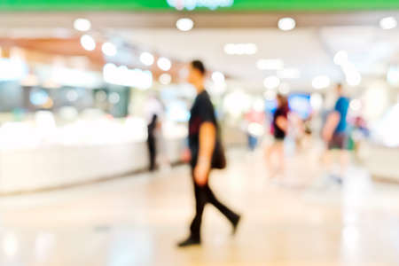 Abstract background of shopping mallの写真素材