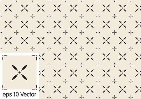 Retro pattern of geometric shapesのイラスト素材